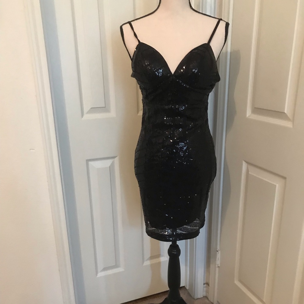💕Guess Black Sequin Dress